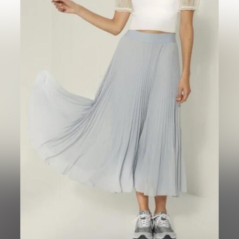 Wilfred Aritizia Terre Skirt XS in Pearl Grey
